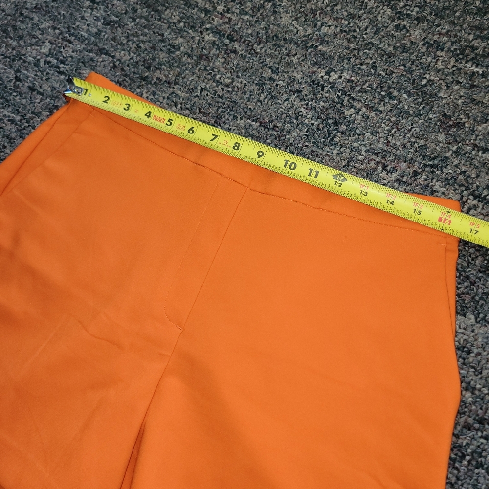 Rachel Zoe Vibrant Orange High-Rise Pull-On Shorts - Picture 6 of 8